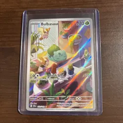 Pokemon TCG Stellar Crown Bulbasaur Holo Rare Card 143/142 Sv07 IR English - Image 1