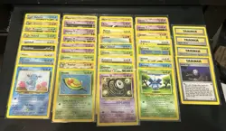 LP Mostly(Unlimited) COMPLETE Pokemon NEO DISCOVERY Set 39-Card UNCOMMON/COMMON - Image 1