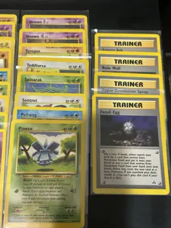 LP Mostly(Unlimited) COMPLETE Pokemon NEO DISCOVERY Set 39-Card UNCOMMON/COMMON - Image 4