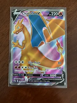Pokemon TCG Charizard V SWSH Black Star Promo SWSH050 Holo Promo ERROR CARD NM - Image 1