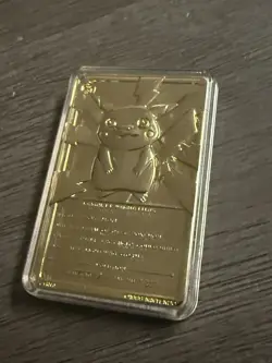 Pokemon 1999 23k Gold Plated Trading Card Burger King Promo - Image 4