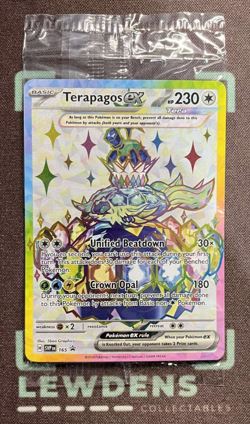 Terapagos ex - SVP 165 - SEALED Stellar Crown UPC Black Star Promo Pokemon Card - Image 1