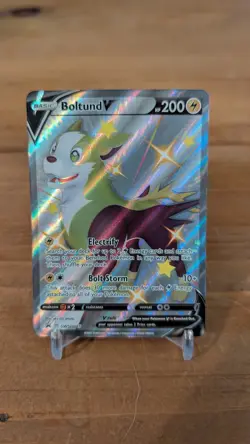 Boltund V - SWSH085 - Pokemon Shiny Promo Sword & Shield Ultra Rare Card NM - Image 1