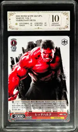 2024 Weiss Schwarz Cards JPN. Marvel Red Hulk S124-071 PCG 10 (SAME AS PSA 10) - Image 1