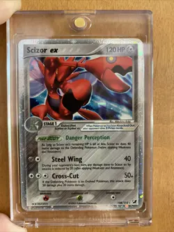 Scizor ex 108/115 Unseen Forces Holo 2005 Pokemon Card Near Mint - Image 1