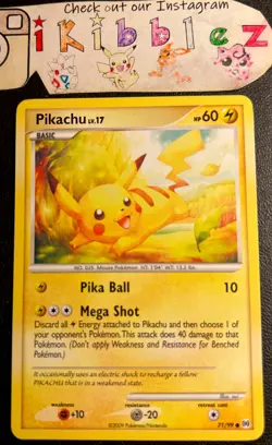 Pikachu 71/99 LP Non Holo Vintage Arceus Pokemon Card! - Image 1