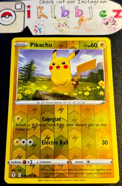 Pikachu 049/203 NM Reverse Holo Evolving Skies Yellow Flower Field Pokemon Card! - Image 1
