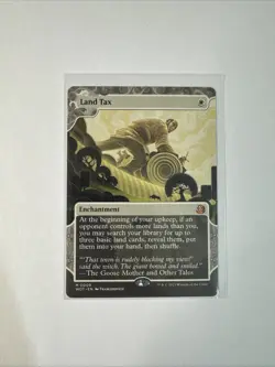 MTG Wilds of Eldraine: Enchanting Tales Land Tax Borderless - Image 1