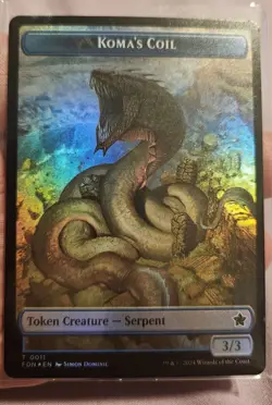 🔥 MTG Kiora The Rising Tide Foil #045 + Scion of the Deep Token Foil #013 NM 🔥 - Image 4