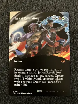 Magic The Gathering MTG - Jeskai Revelation (Borderless) - TDM - Image 1