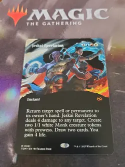 Mtg. Jeskai Revelation. Borderless. Tarkir Dragonstorm. Pack Fresh - Image 1