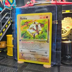 Mankey 1st Edition Jungle Pokemon TCG 55/64 Unlimited Common - Image 2