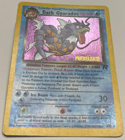 Dark Gyarados Holo 8/82 - 1999 Pokemon TCG Team Rocket - Prerelease - LP - Image 2
