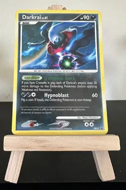 2009 Pokemon TCG Diamond & Pearl Darkrai LV.61 Black Star Promo DP52 Holo MP - Image 1