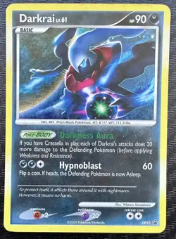 2009 Pokemon TCG Diamond & Pearl Darkrai LV.61 Black Star Promo DP52 Holo MP - Image 3