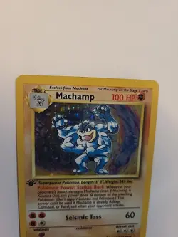 Machamp 8/102 1st Edition Holo Rare - Base Set WotC 1999 Pokemon TCG MP - Image 4