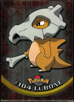 Cubone [Foil] #104 Pokemon 2000 Topps TV NM - Image 1