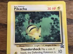 Pokemon Wotc Black Star Promo # 27 Pikachu,,not played - Image 2