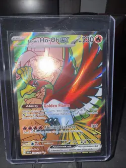 Pokemon TCG Ethan's Ho-Oh EX Ultra Rare Full Art Destined Rivals 209/182 - Image 1