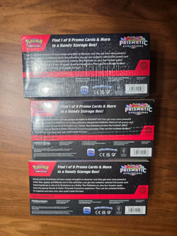Pokemon TCG Scarlet & Violet Prismatic Evolutions Surprise Box New & Sealed 3x - Image 2