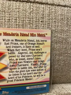 The Mandarin Island Miss Match OR16 Topps Pokemon Series 3 TV Animation Blue - Image 5