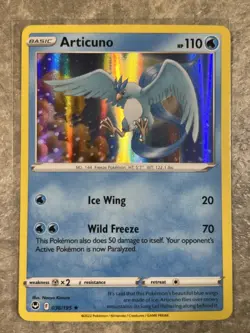 Articuno 036/195 Pokemon TCG Swsh12: Silver Tempest Holo Rare (Near Mint) 1 - Image 1