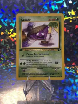 Pokemon TCG Team Rocket #57/82 Grimer 1st Edition - Image 1