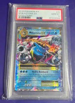 PSA 10 M Blastoise EX 22/108 Pokemon XY Evolutions 2016 - Image 1