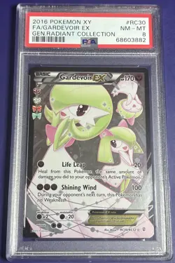 PSA 8 Gardevoir EX RC30/RC32 Radiant Collection Full Art Pokemon 2016 - Image 1