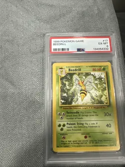 1999 Pokemon Beedrill 17/102 PSA EX-MT 6 - Image 1