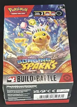 Surging Sparks Build and Battle Box SV08 Pokemon 2024 Factory Sealed - Image 2