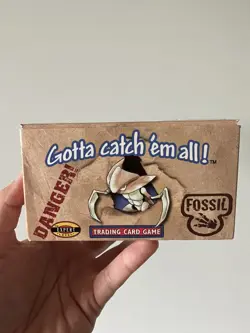 Pokemon TCG Fossil Unlimited EMPTY Booster Display Box Vintage 1999 - Image 5