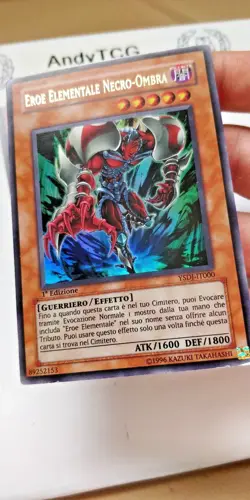 ELEMENTAL HERO NECROSHADE - 1ST ED ULTRA RARE LP YSDJ-EN000 - YUGIOH *ITALIAN* - Image 3