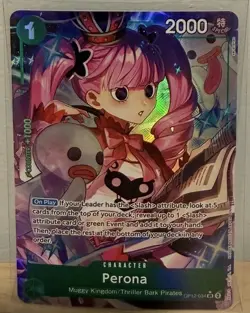One Piece Perona OP12-034 Alternate Art Holo English, Legacy of the Master - Image 1