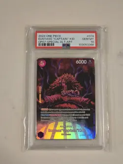 2024 One Piece Eustass Captain Kid OP05-074 Special Alt Art PSA 10 - Image 1