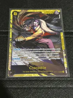 2X Crocodile -OP14-120 SEC One Piece TCG The Azure Sea's Seven Foil NM - Image 2