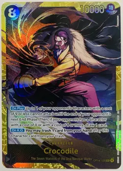 Crocodile -OP14-120 SEC One Piece TCG The Azure Sea's Seven Foil - Image 1