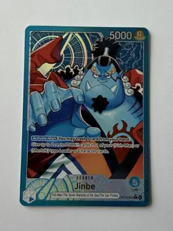 One Piece The Azure Sea's Seven Jinbe OP14-040 L Parallel Leader - Near Mint! - Image 1