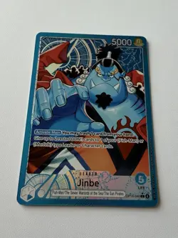One Piece The Azure Sea's Seven Jinbe OP14-040 L Parallel Leader - Near Mint! - Image 4