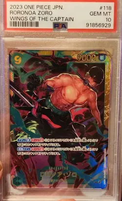 Bandai Roronoa Zoro #118 Wings of the Captain 2023 Full Art Foil Japanese PSA 10 - Image 1