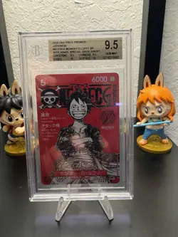 BGS 9.5 - Monkey D. Luffy ST21-014 Promo - One Piece Magazine Vol. 20 Japanese - Image 1