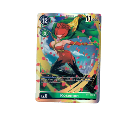 Digimon Card Game Rosemon BT1-082 SR Foil NM - Image 1