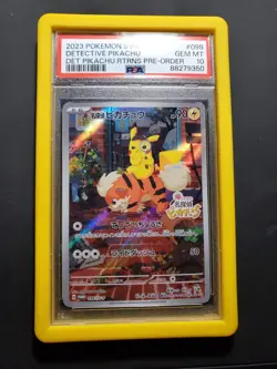 PSA 10 Detective Pikachu Promo 098/SV-P Japanese Pokemon Card 2023 - Image 1