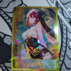 Rosaria Genshin Impact UR Goddess Story Anime Waifu Card Foil Doujin Bikini - Image 1