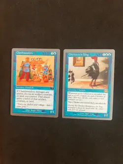 Chicken a la King/Clambassadors [Unglued] Magic MTG Cards LP - Image 1