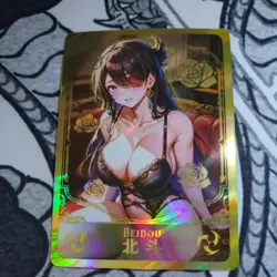 Beidou Genshin Impact UR Goddess Story Anime Waifu Card Girl Foil Doujin Bikini - Image 1