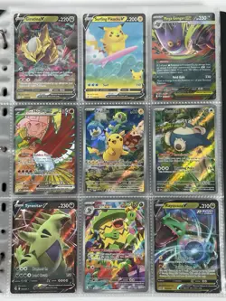 Pokemon Card Collection Binder Lot Holo Rare Pikachu Snorlax 151 Mega Gengar - Image 1