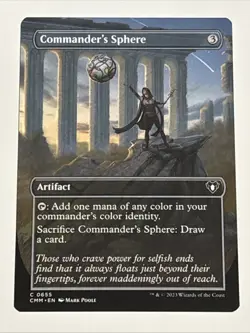 MTG Commander Masters Commander's Sphere Borderless 0655 NM - Image 1