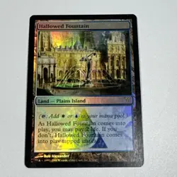 Hallowed Fountain - MTG - 174/180 Foil LP/MP Rare Rob Alexander Magic - Image 1