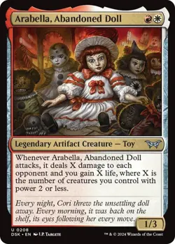 MTG Arabella, Abandoned Doll Foil #208 - Duskmourn DSK Near Mint Magic - Image 1